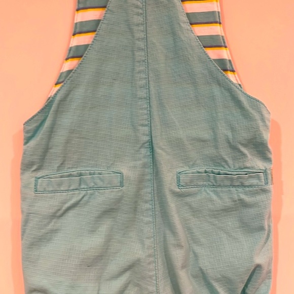 SERGENT MAJOR Infant Overalls Shorts Blue Cotton Unisex Ocean Sun Embroidered - Picture 6 of 8